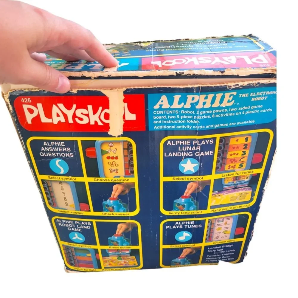 Milton Bradley 1978 Playskool Alphie The Electronic Robot Vintage
